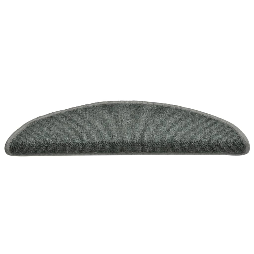 Carpet Stair Treads 15 pcs Dark Green 56x17x3 cm