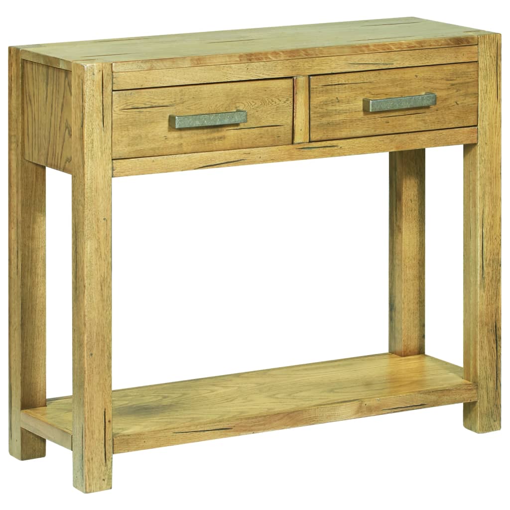 Console Table 83x30x73 cm Rustic Oak Wood