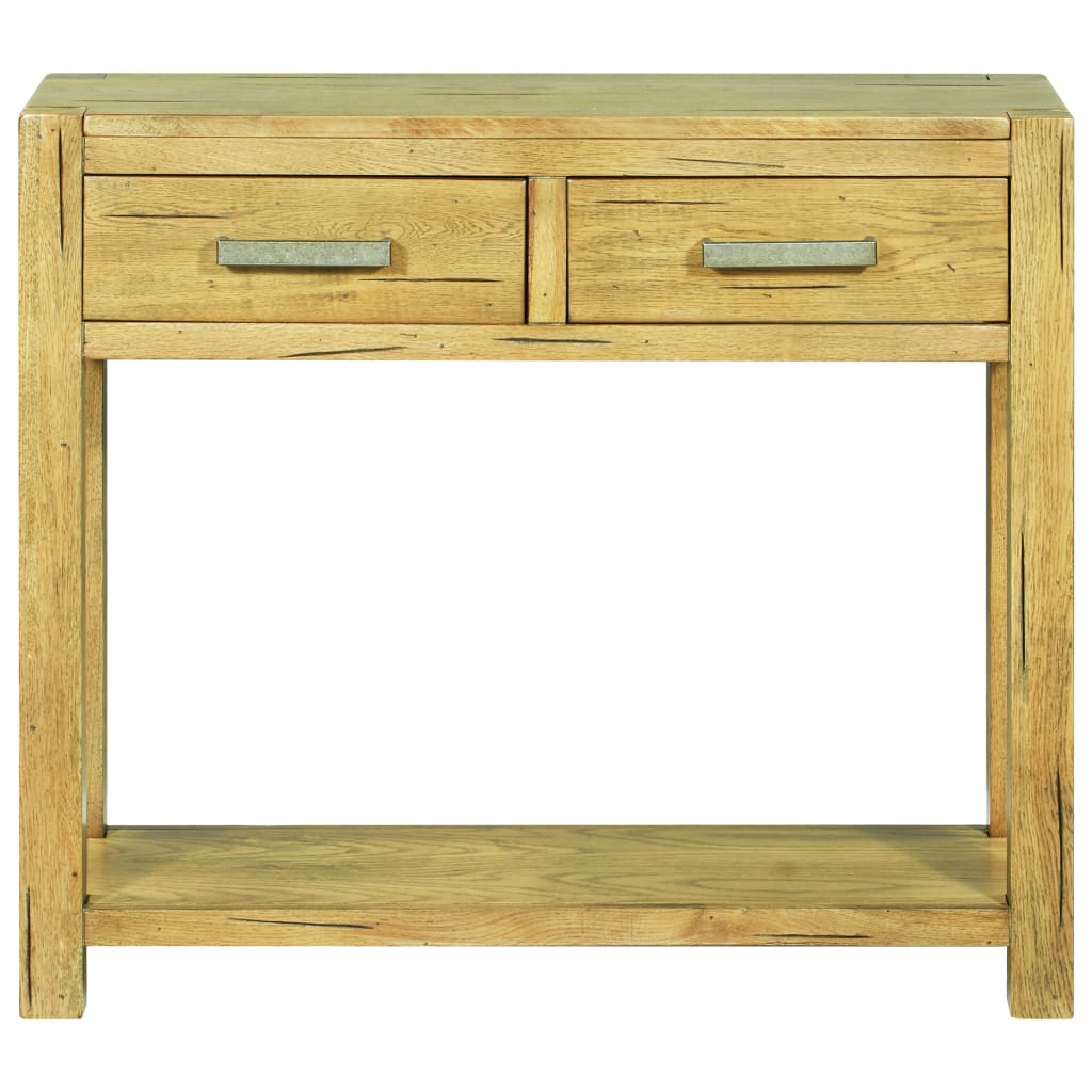 Console Table 83x30x73 cm Rustic Oak Wood