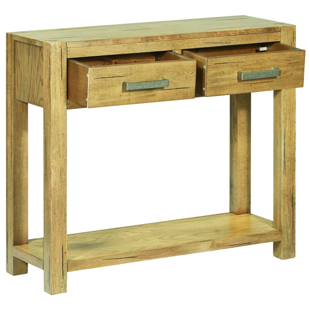 Console Table 83x30x73 cm Rustic Oak Wood