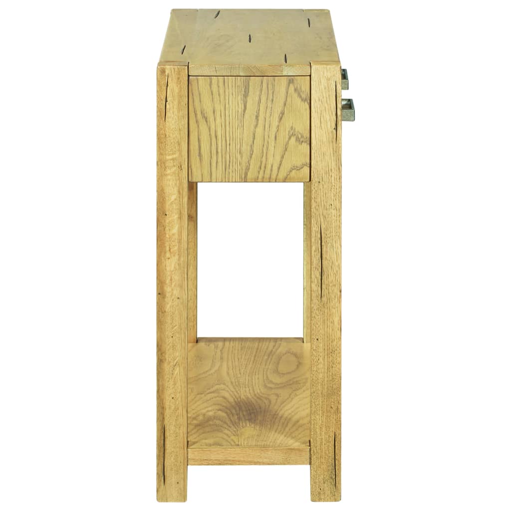 Console Table 83x30x73 cm Rustic Oak Wood