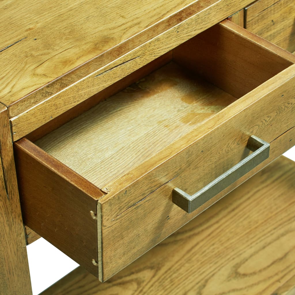 Console Table 83x30x73 cm Rustic Oak Wood