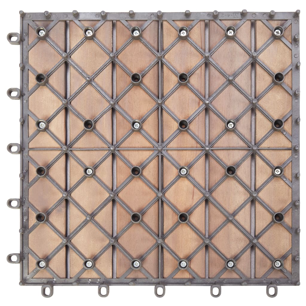 Decking Tiles 30 pcs Grey Wash 30x30 cm Solid Acacia Wood