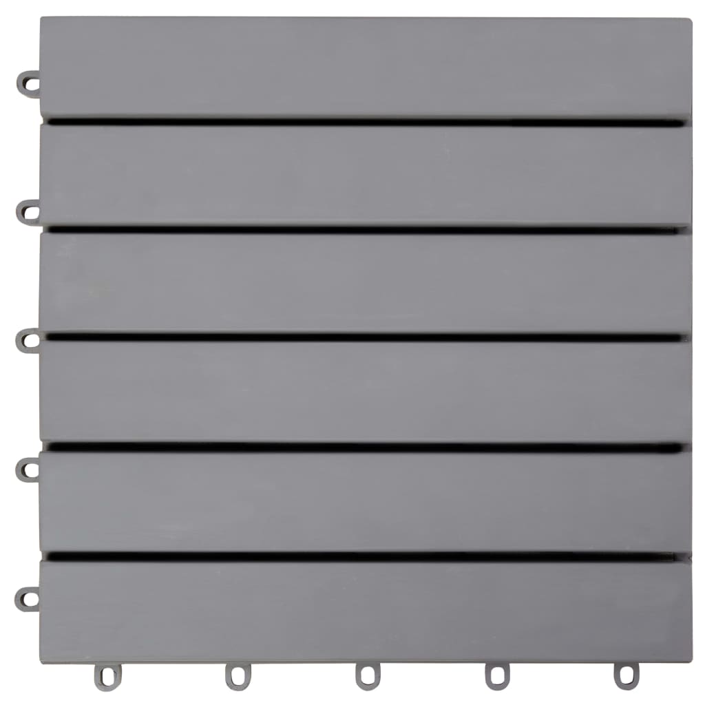 Decking Tiles 30 pcs Grey Wash 30x30 cm Solid Acacia Wood