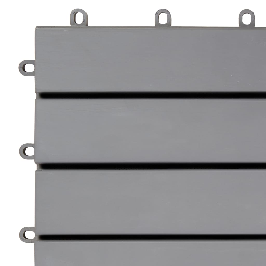 Decking Tiles 30 pcs Grey Wash 30x30 cm Solid Acacia Wood
