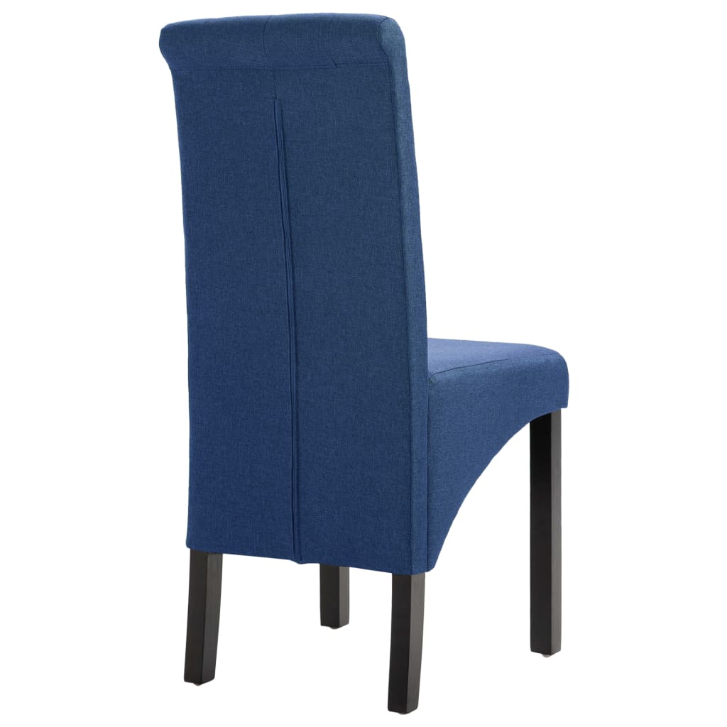 Dining Chairs 2 pcs Blue Fabric