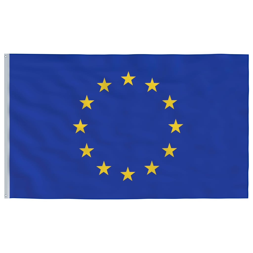 Europe Flag and Pole Aluminium 6 m