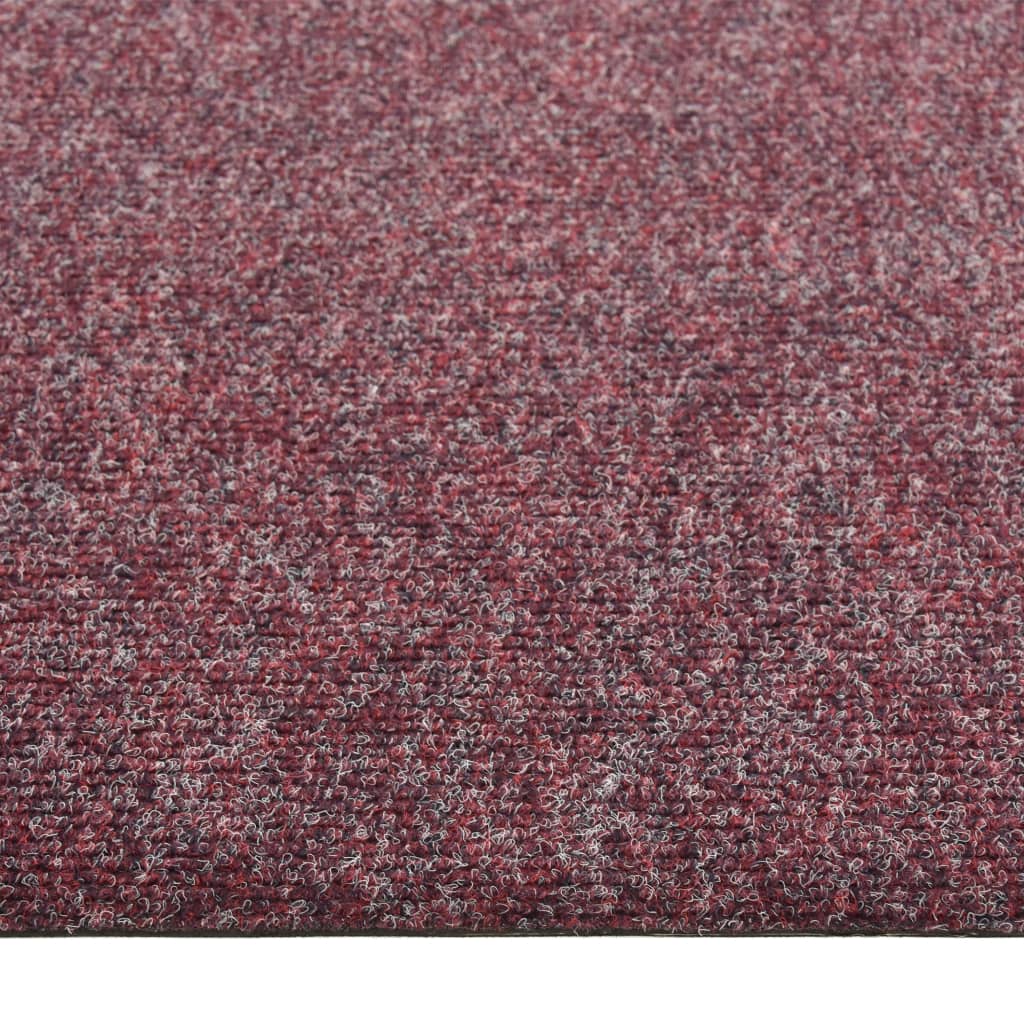Floor Carpet Tiles 20 pcs 5 m² Dark Red