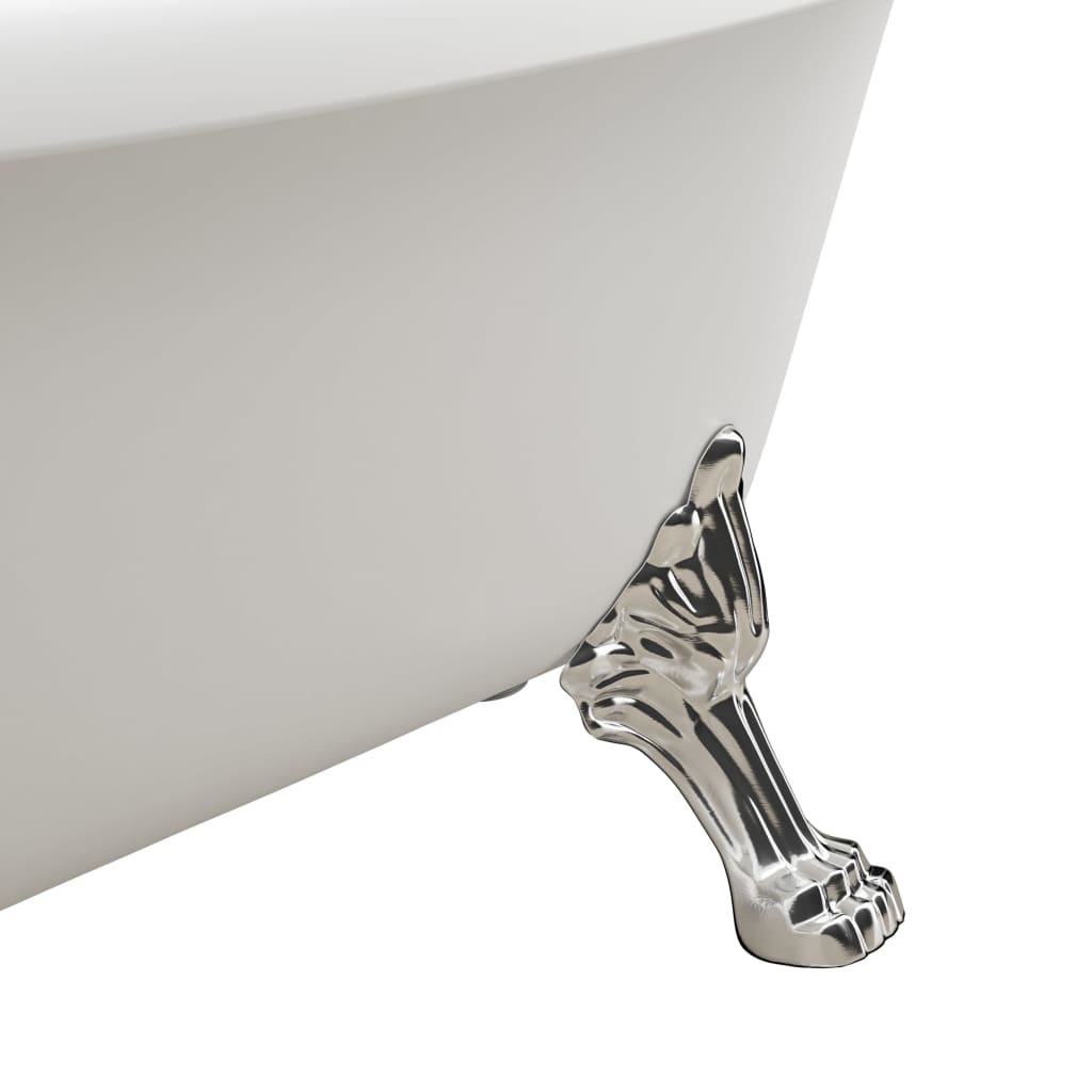 Freestanding Bathtub and Faucet 204 L 99,5 cm Gold