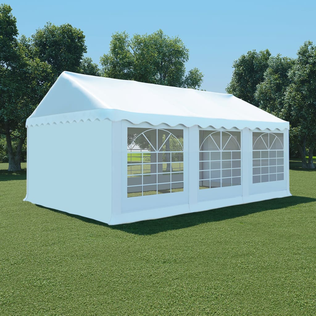 Garden Marquee PVC 4x6 m White