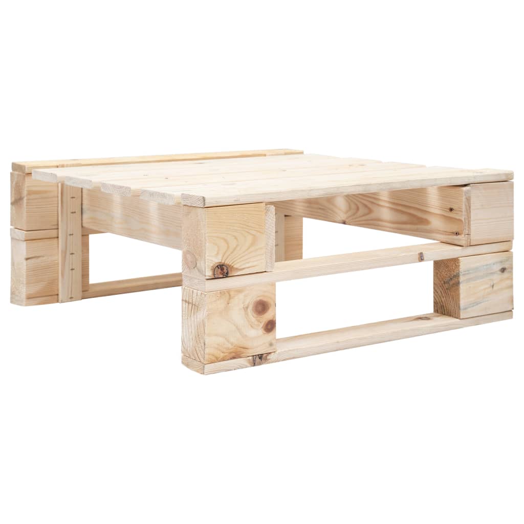 Garden Pallet Ottoman Wood