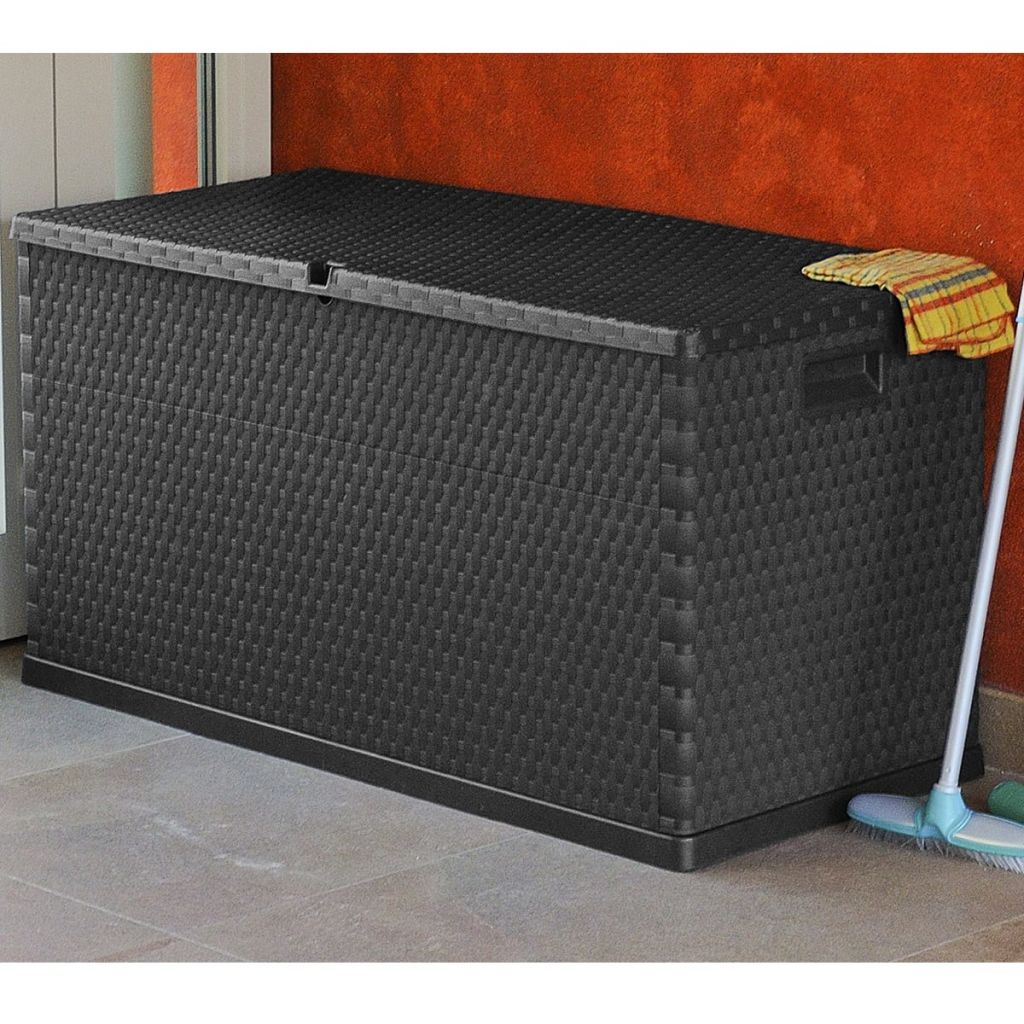 Garden Storage Box Anthracite 120x56x63 cm