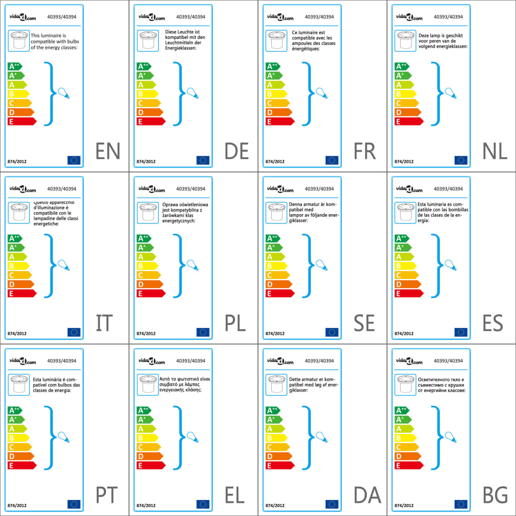 Outdoor Ground Lights 12 pcs Round