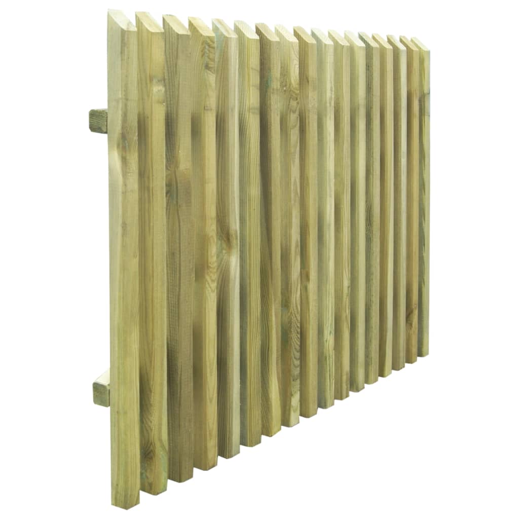 Picket Garden Gate Impregnated Pinewood 100x75 cm