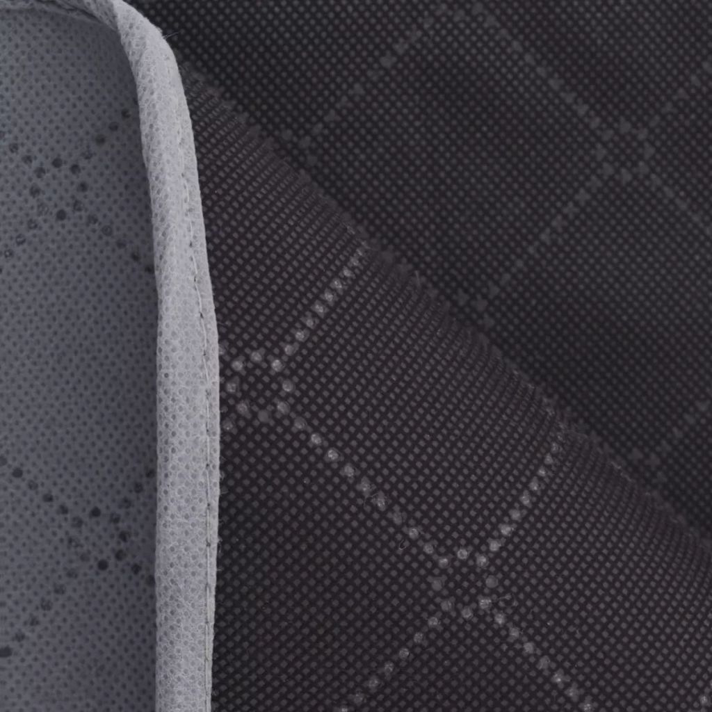 Picnic Blanket Grey and Black 100x150 cm