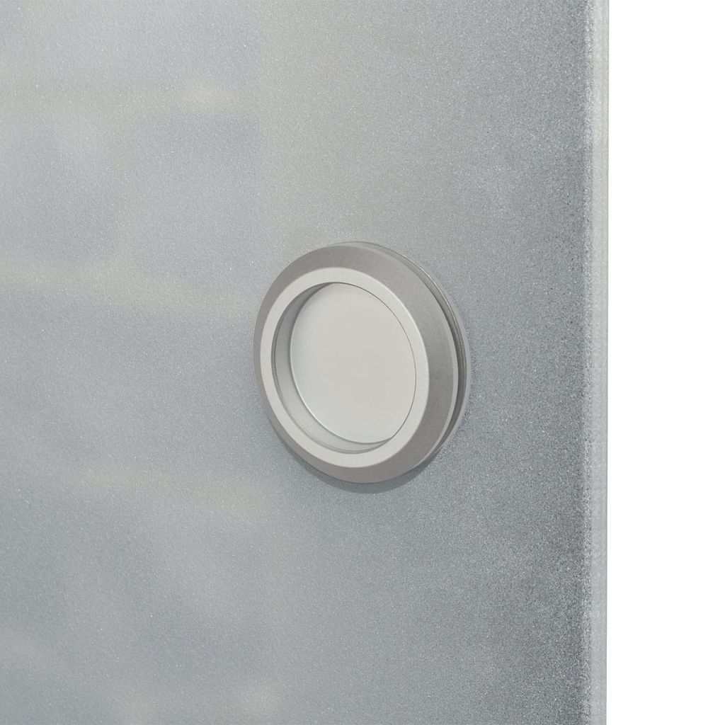 Sliding Door Glass and Aluminium 178 cm Silver