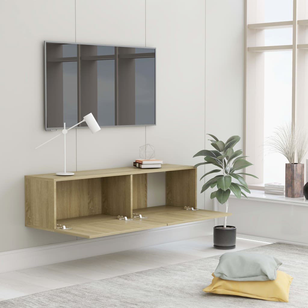 TV Cabinet Sonoma Oak 120x30x30 cm Chipboard