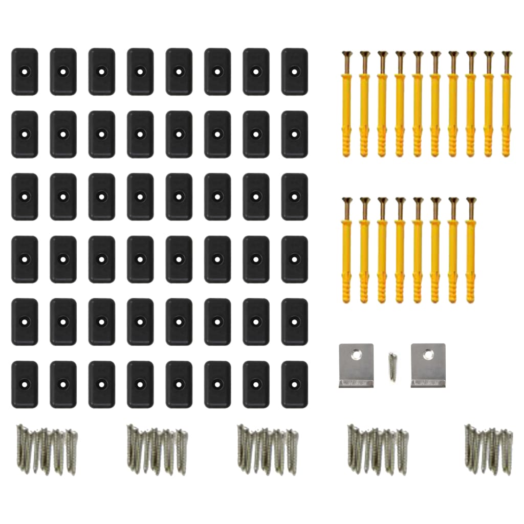 WPC Solid Decking Boards with Accessories 16 m² 2.2 m Teak