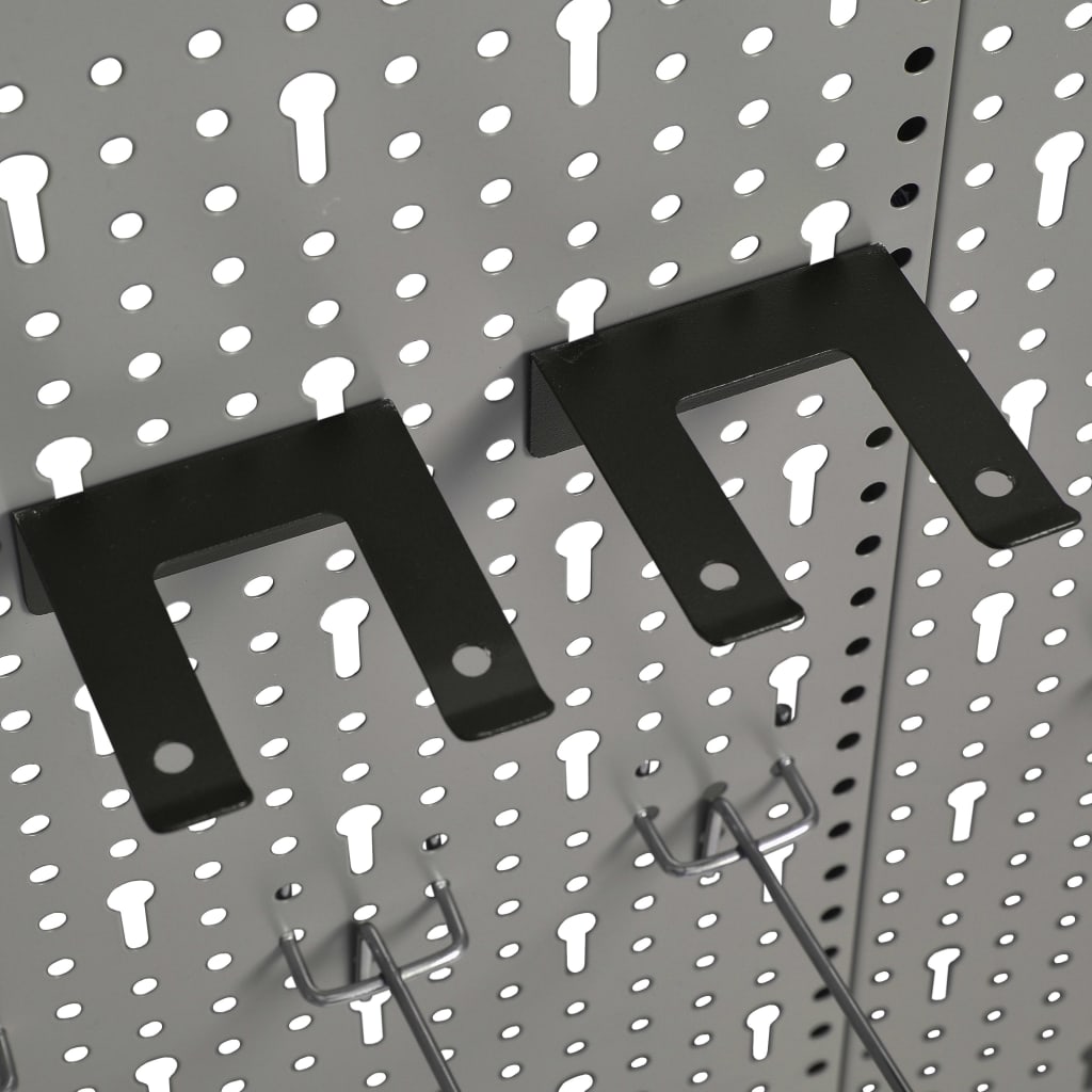 Wall-mounted Peg Boards 4 pcs 40x58 cm Steel