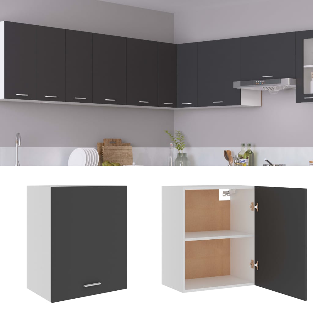 Kitchen Cabinet Grey 50x31x60 cm Chipboard