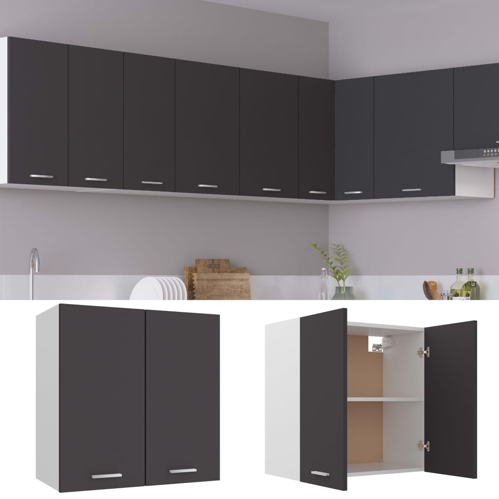 Kitchen Cabinet Grey 60x31x60 cm Chipboard