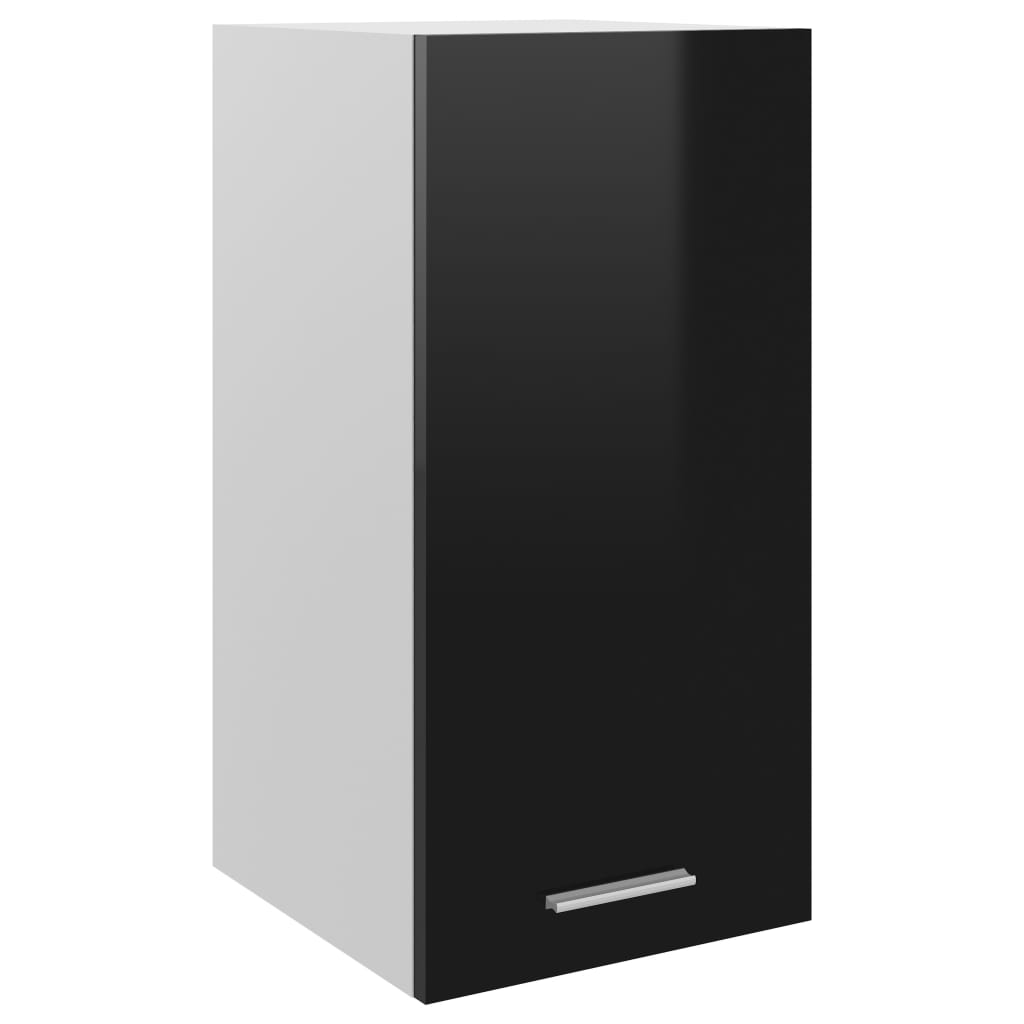 Kitchen Cabinet High Gloss Black 29.5x31x60 cm Chipboard