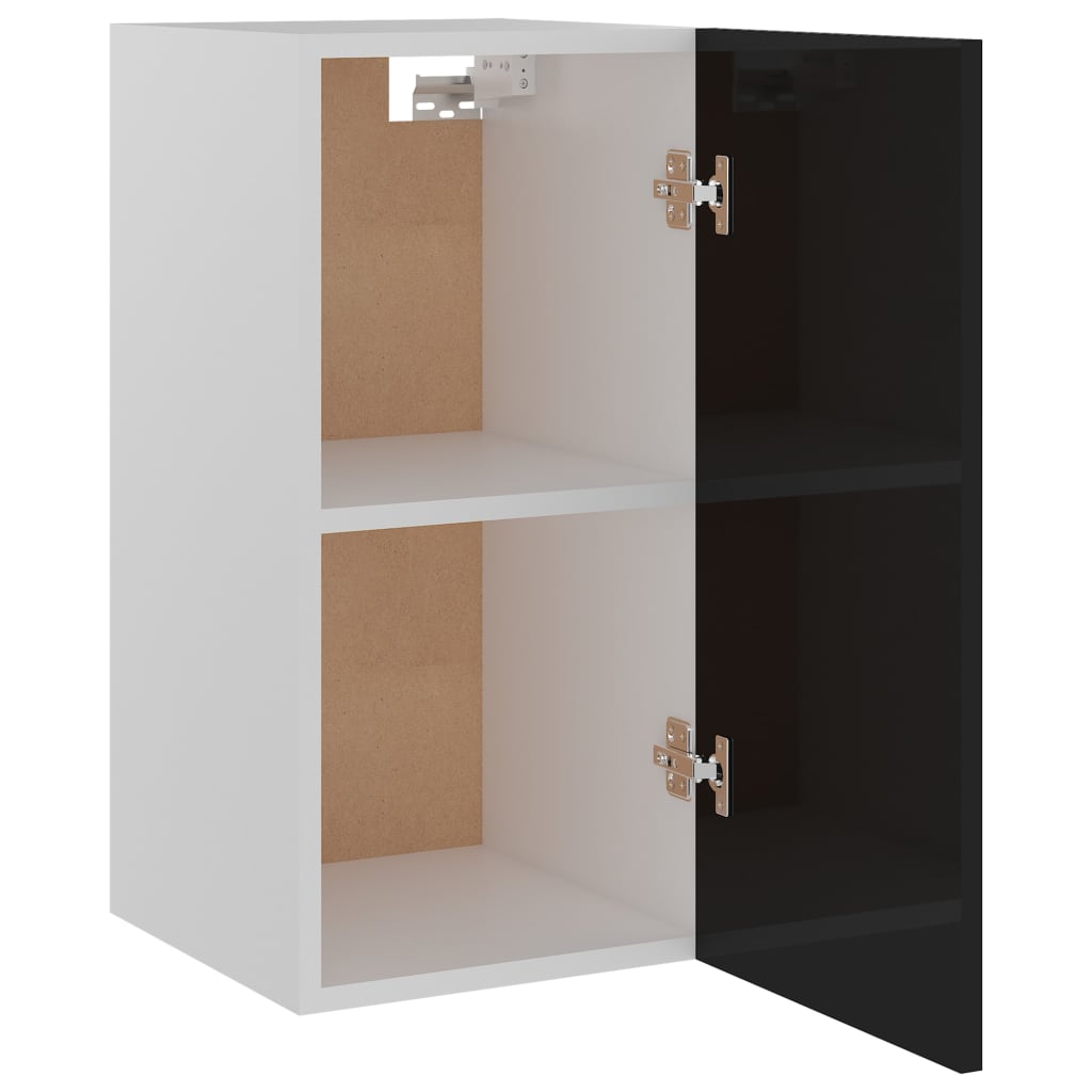 Kitchen Cabinet High Gloss Black 29.5x31x60 cm Chipboard