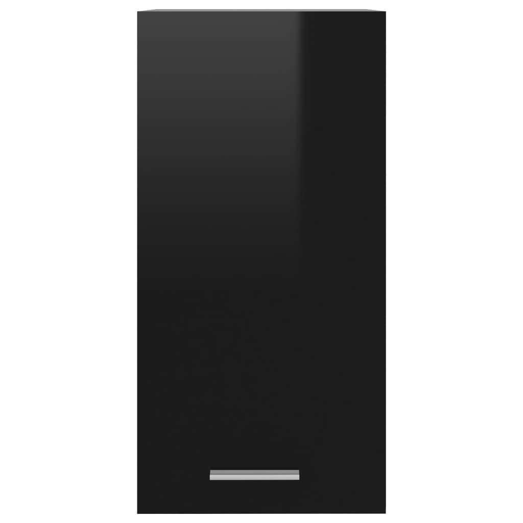 Kitchen Cabinet High Gloss Black 29.5x31x60 cm Chipboard
