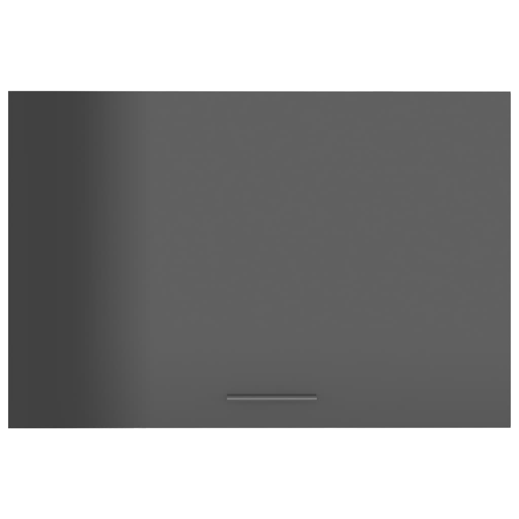 Kitchen Cabinet High Gloss Grey 60x31x40 cm Chipboard