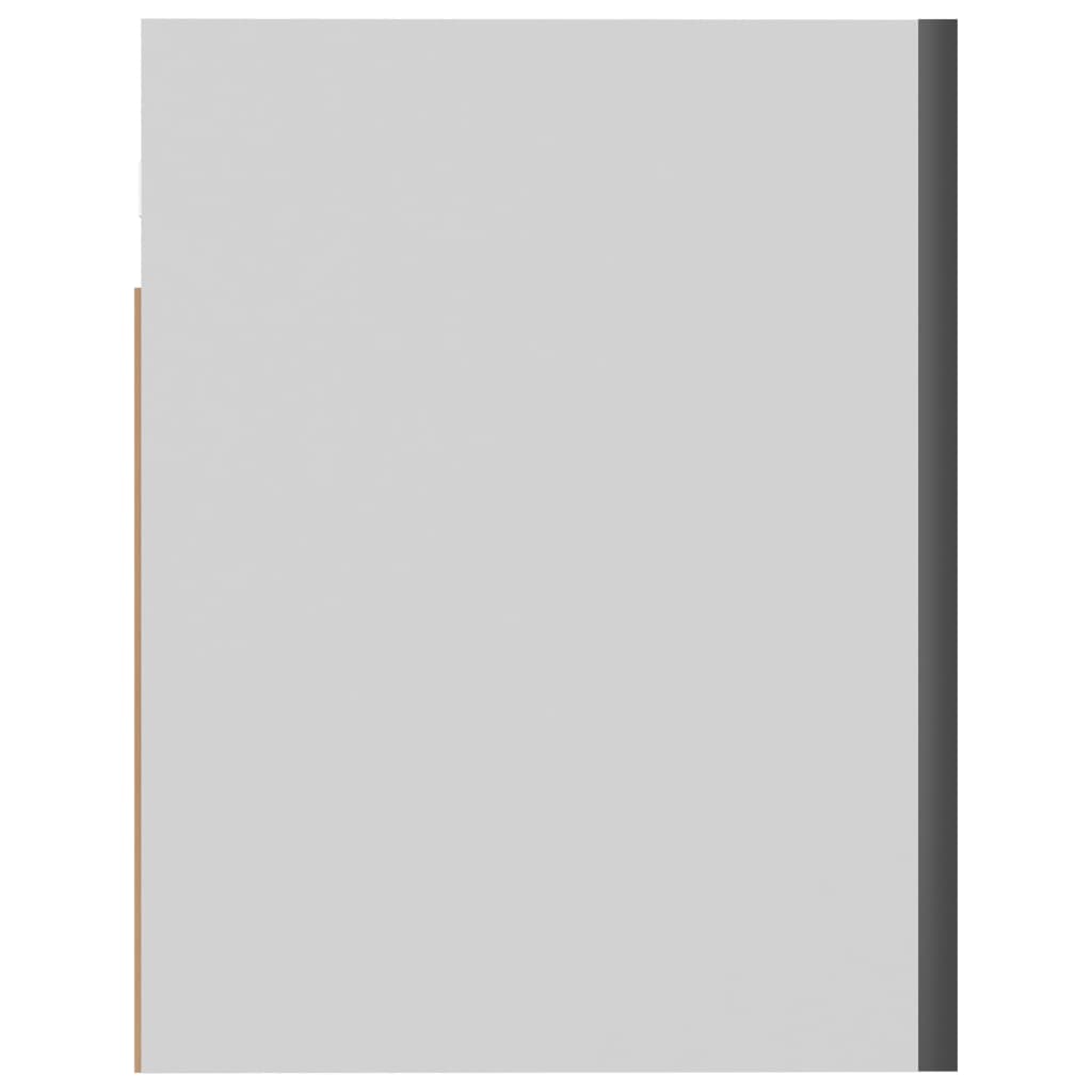 Kitchen Cabinet High Gloss Grey 60x31x40 cm Chipboard