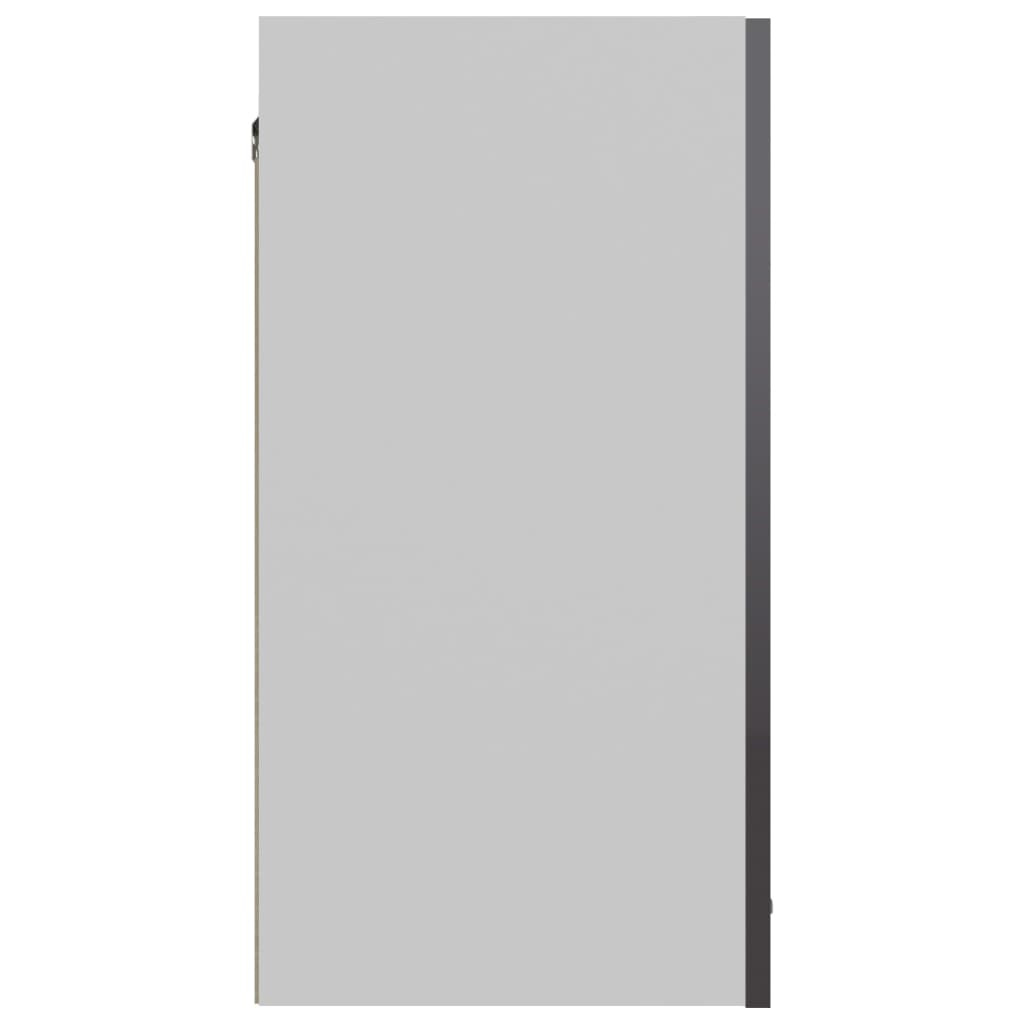 Kitchen Cabinet High Gloss Grey 60x31x60 cm Chipboard