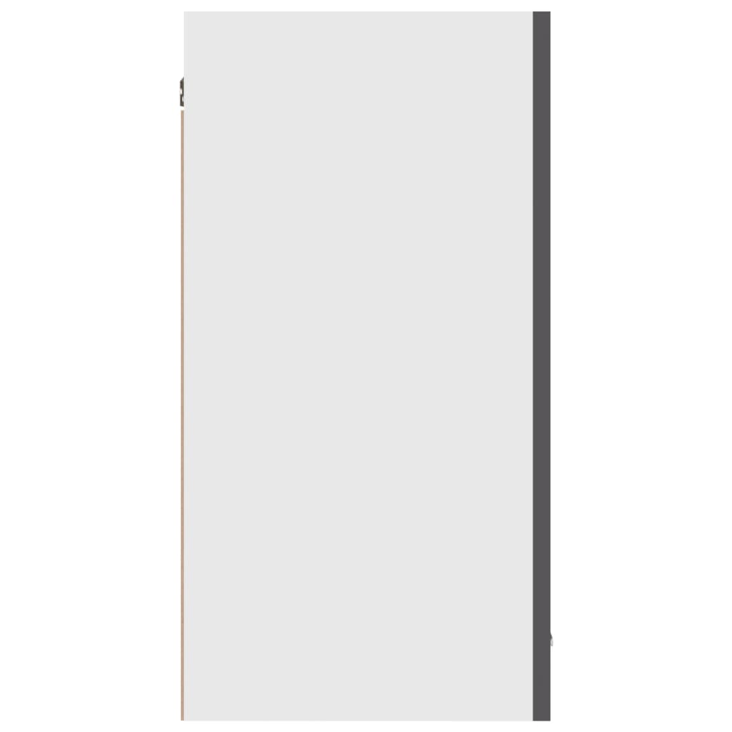Kitchen Cabinet High Gloss Grey 80x31x60 cm Chipboard