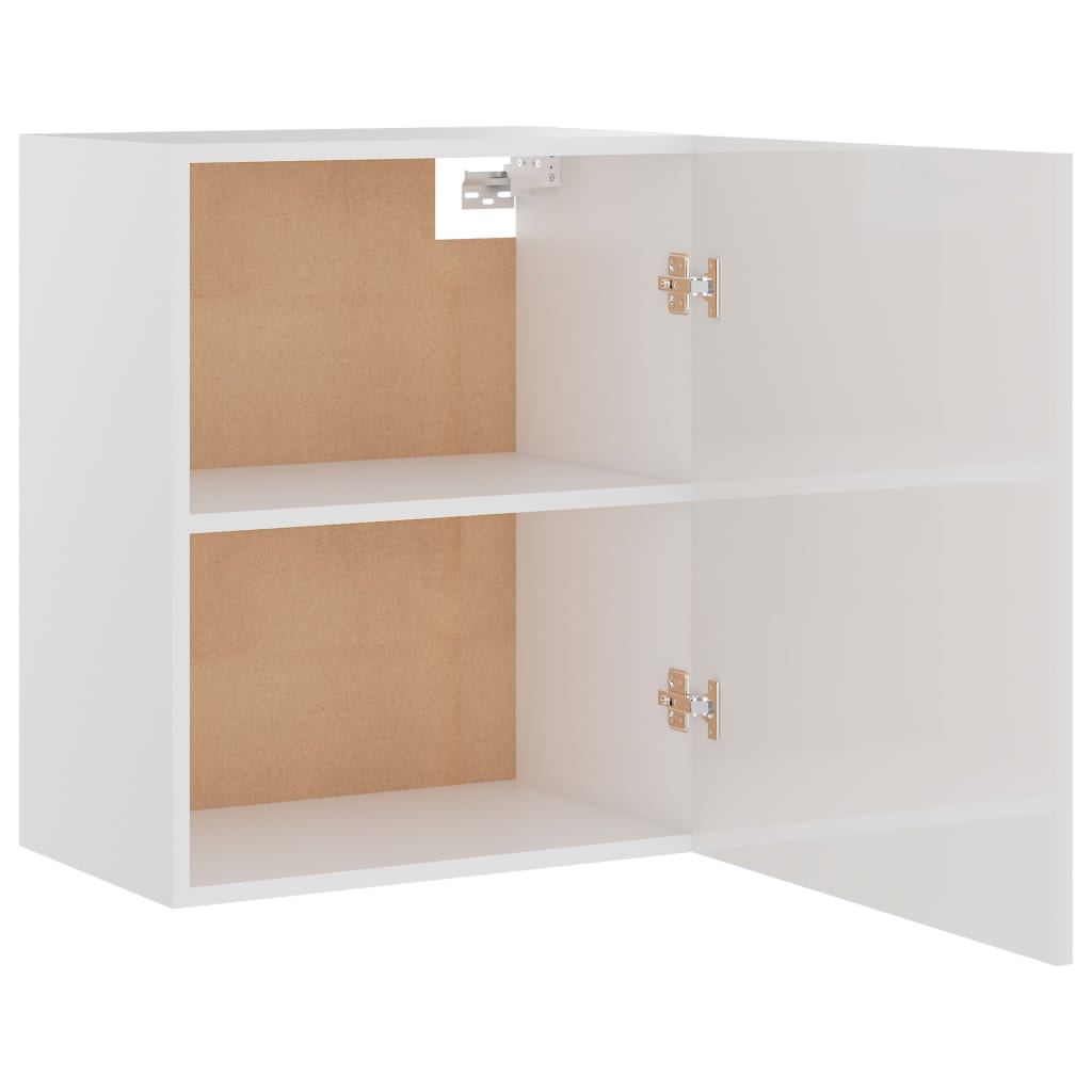 Kitchen Cabinet High Gloss White 50x31x60 cm Chipboard