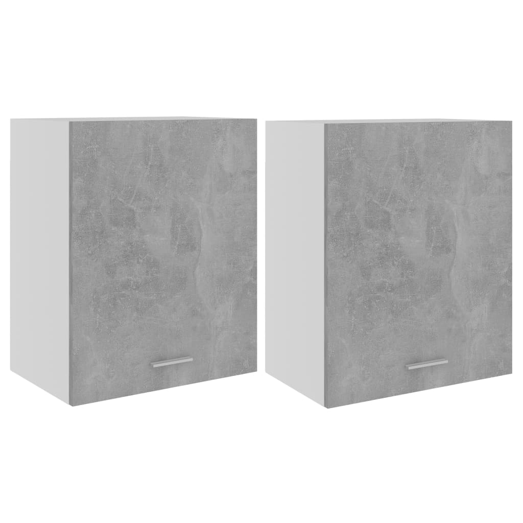 Kitchen Cabinets 2 pcs Concrete Grey 50x31x60 cm Chipboard
