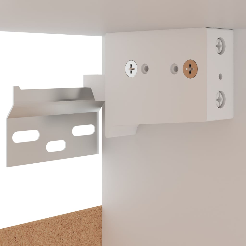 Kitchen Cabinets 2 pcs High Gloss White 50x31x60 cm Chipboard