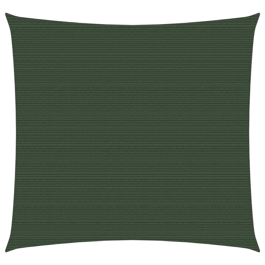 Sunshade Sail 160 g/m² Dark Green 2x2 m HDPE