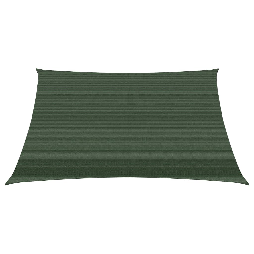 Sunshade Sail 160 g/m² Dark Green 2x2 m HDPE