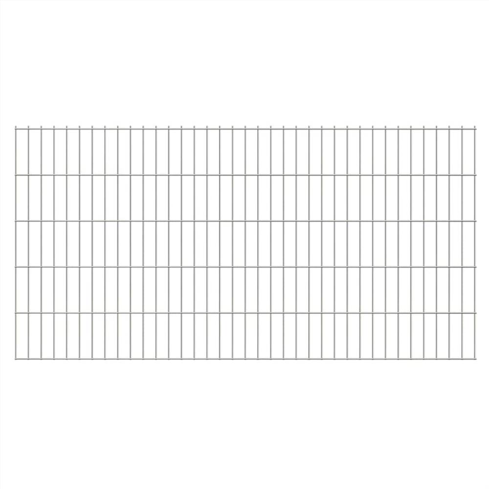 

2D Garden Fence Panels 2.008x1.03 m 38 m (Total Length) Silver