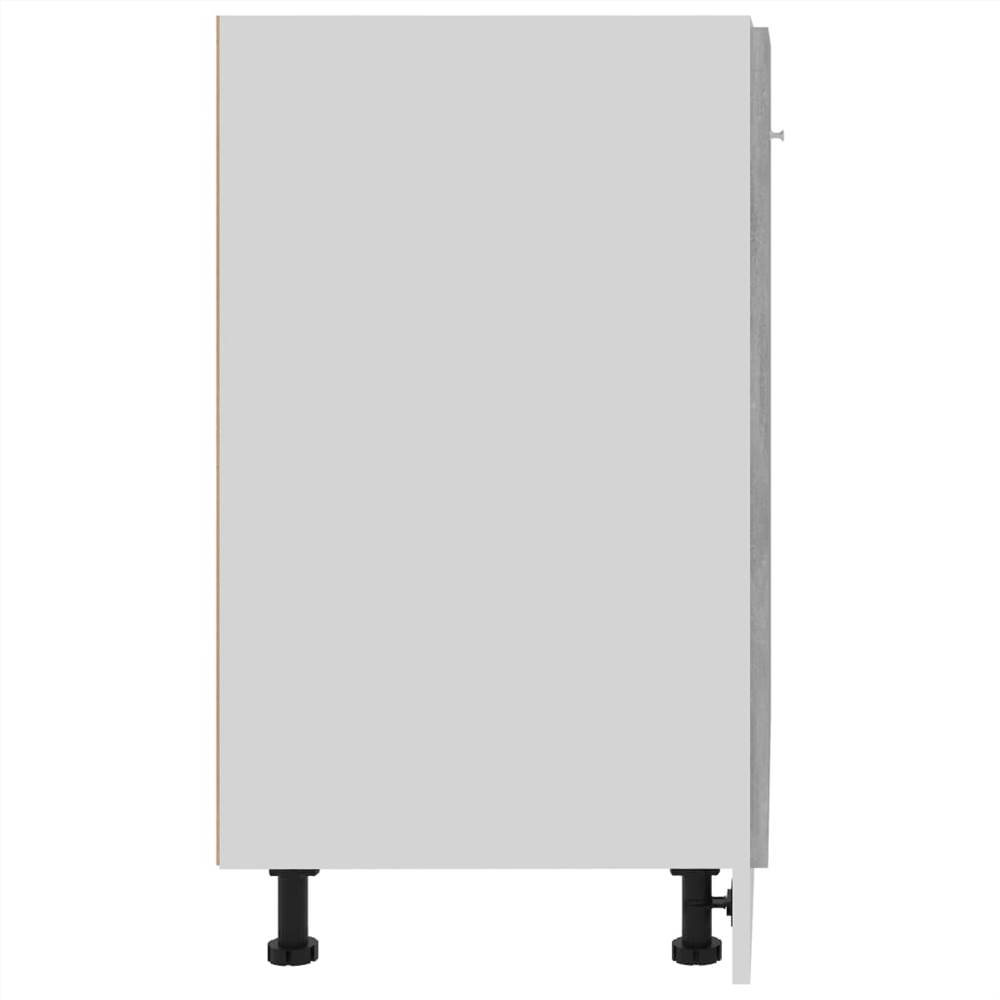 801192 vidaXL Kitchen Cabinet Concrete Grey 60x46x81,5 cm Chipboard