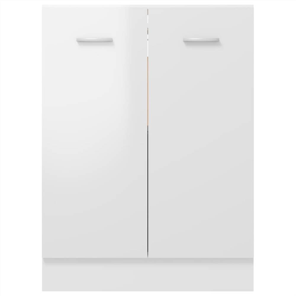 801193 vidaXL Kitchen Cabinet High Gloss White 60x46x81,5 cm Chipboard