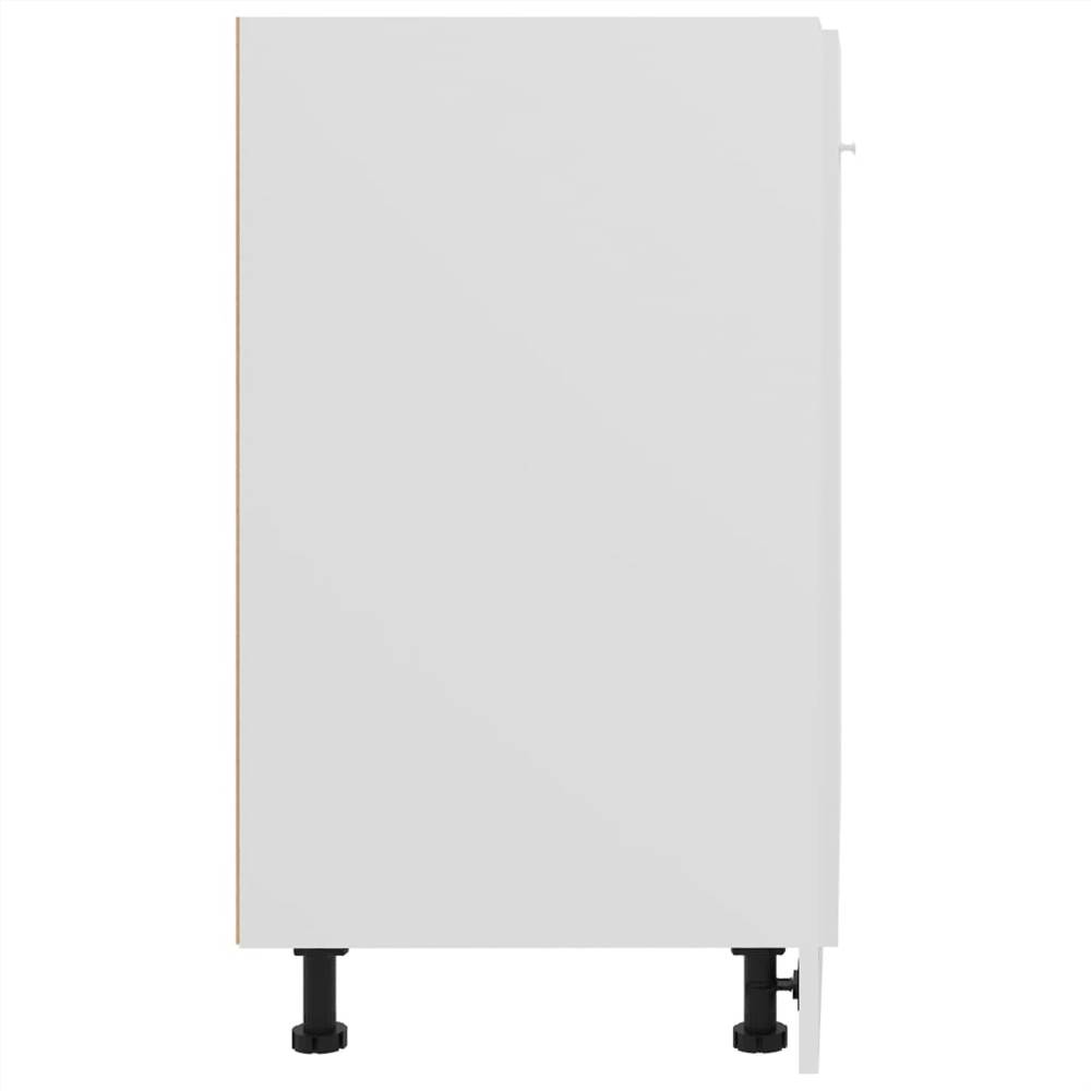 801193 vidaXL Kitchen Cabinet High Gloss White 60x46x81,5 cm Chipboard