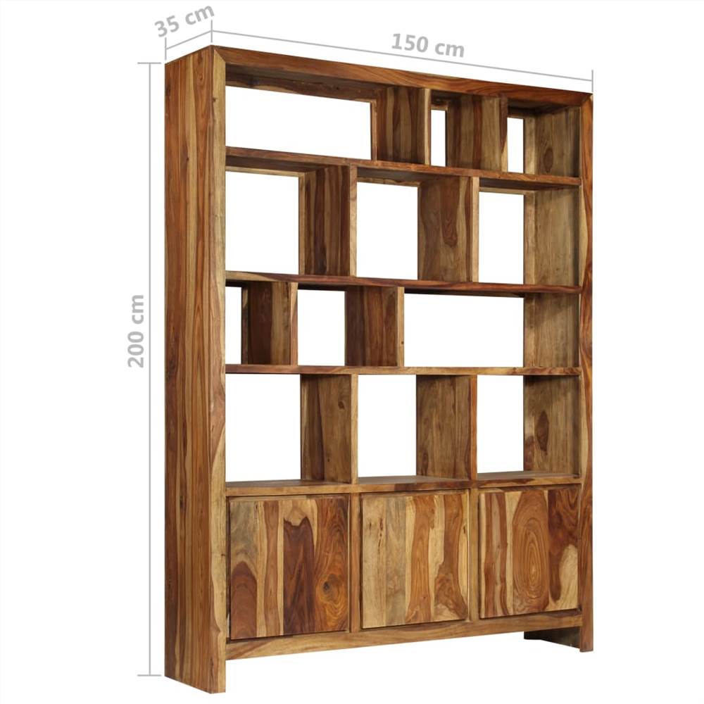 Bookshelf Solid Sheesham Wood 150x35x200 cm