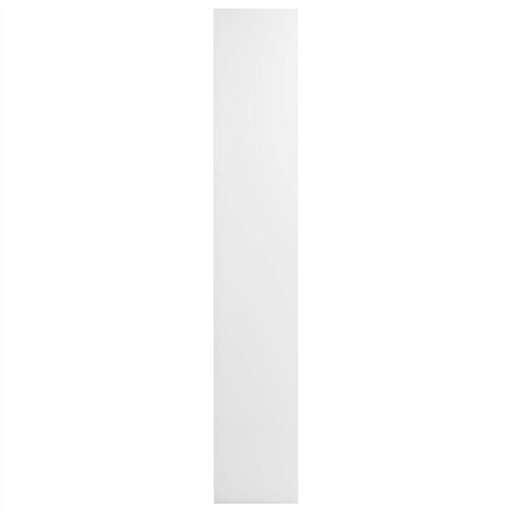 CD Cabinet High Gloss White 21x16x93.5 cm Chipboard
