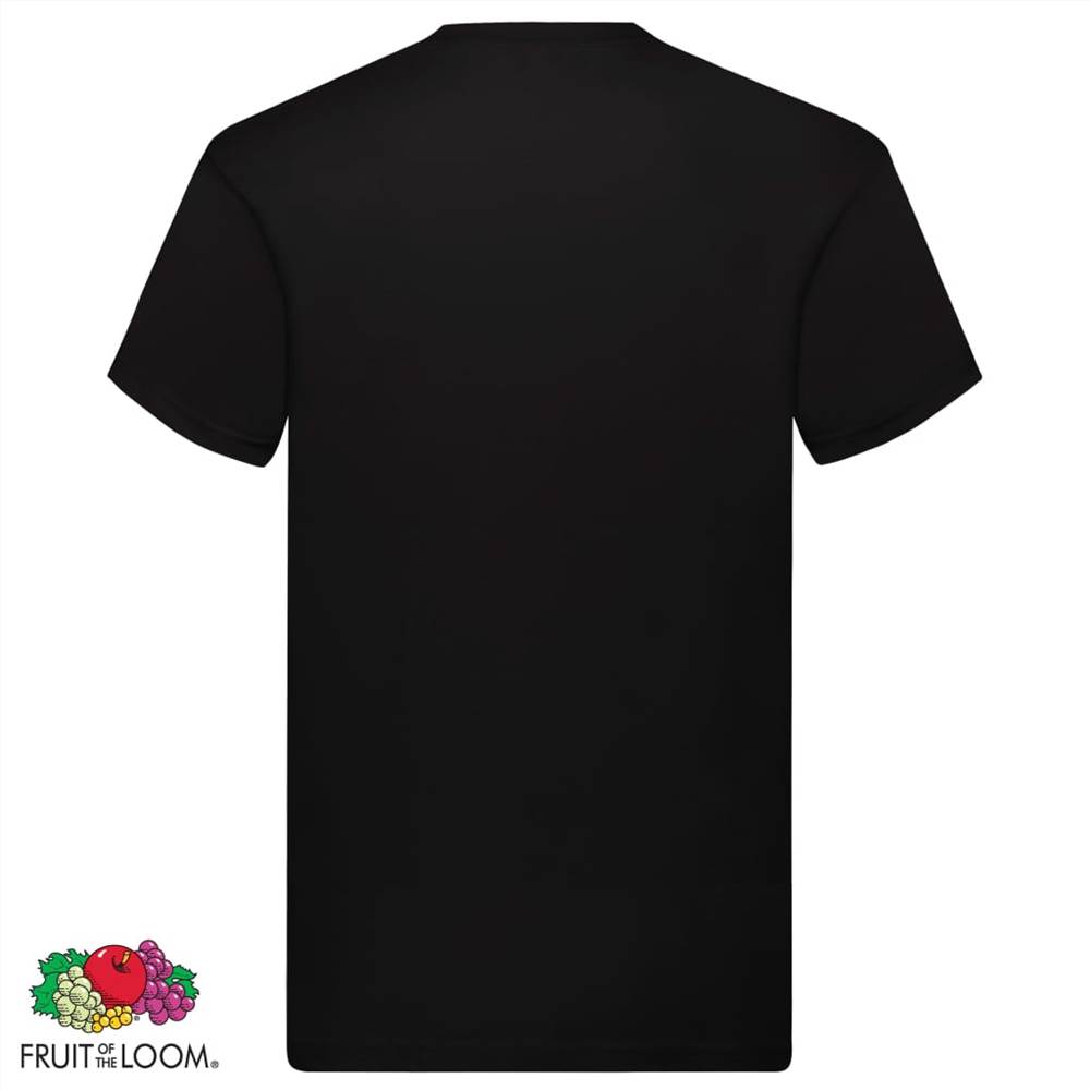 Fruit of the Loom Original T-shirts 10 pcs Black L Cotton