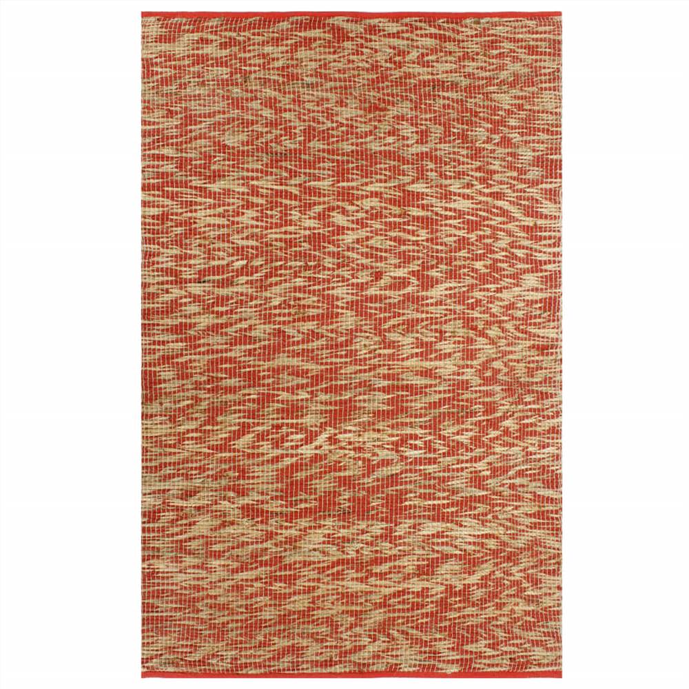 

Handmade Rug Jute Red and Natural 80x160 cm