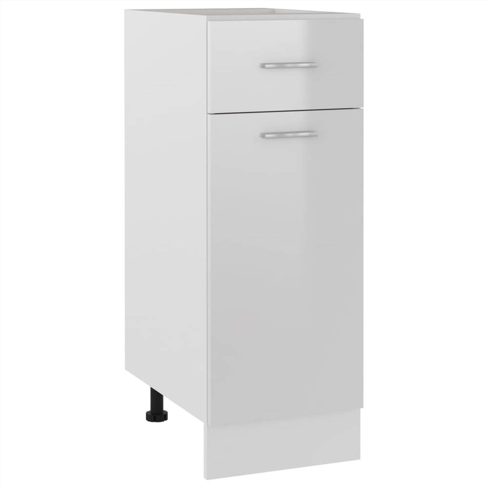 Kitchen Cabinet High Gloss White 30x46x81.5 cm Chipboard