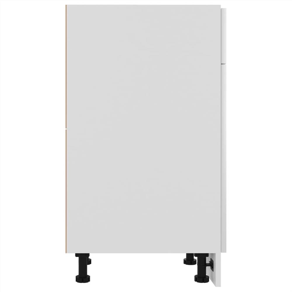 Kitchen Cabinet High Gloss White 30x46x81.5 cm Chipboard