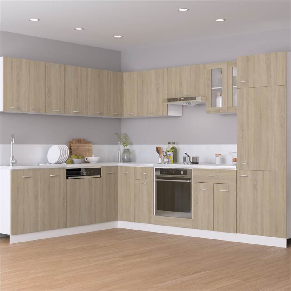 Kitchen Cabinet Sonoma Oak 60x57x207 cm Chipboard