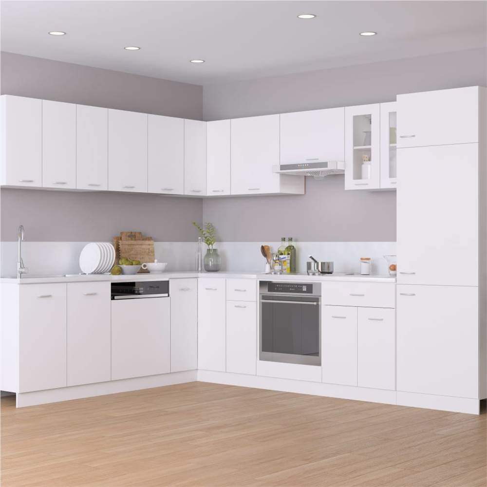 Kitchen Cabinet White 30x46x81.5 cm Chipboard