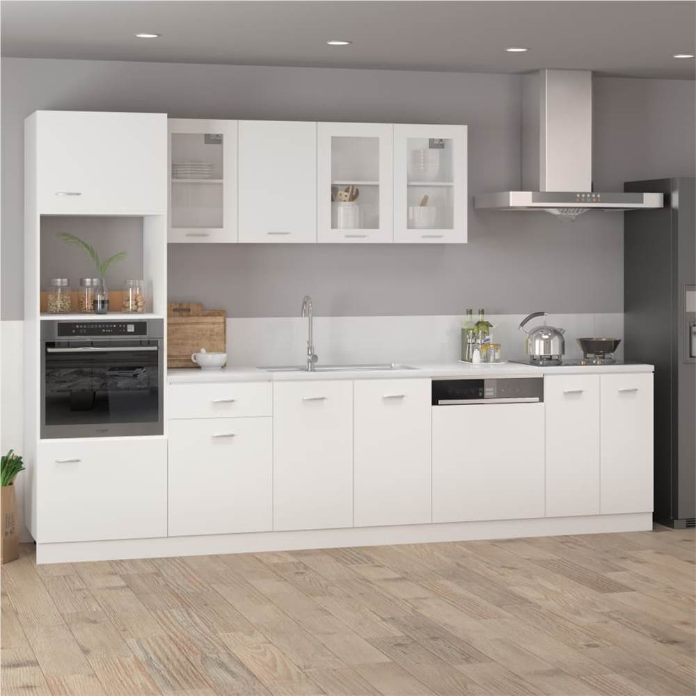 Kitchen Cabinet White 60x57x207 cm Chipboard